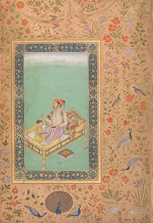 mughal painting, miniatures, indian art, inspiration, pattern